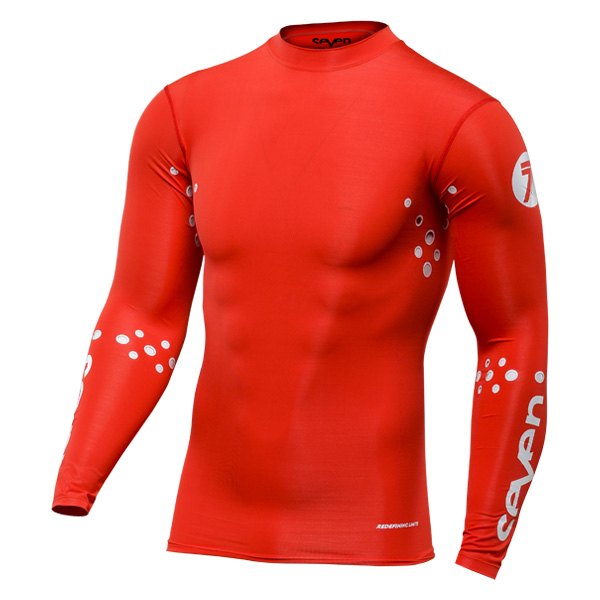 Seven MX® - Zero Blade Laser Cut Compress Jersey (Large, Red)