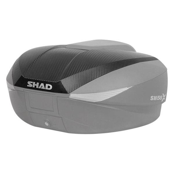 SHAD® D1B58E06 - SH58X Carbon Top Box Cover - MOTORCYCLEiD.com