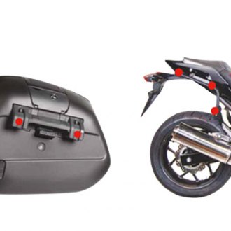 Shad SR Saddlebag Racks Honda CB600R / CBR650R 2019-2022 - Cycle Gear