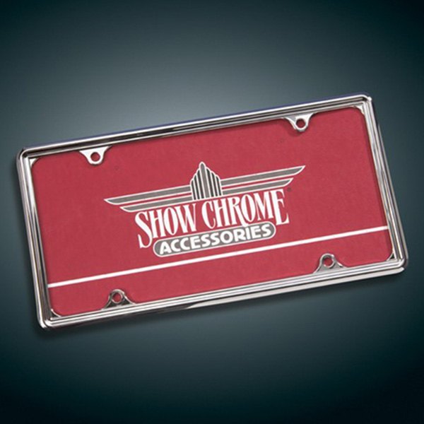Show Chrome® - Contours Style ABS Plastic Chrome Auto License Plate Trim
