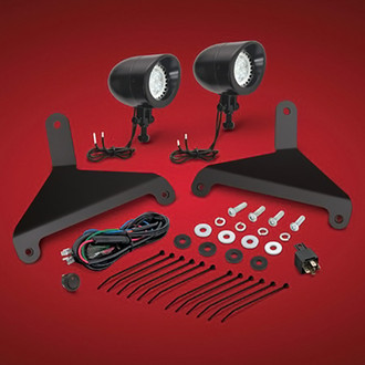 Show Chrome® - Mini 2 3/8" Satin Black Housing LED Light Kit