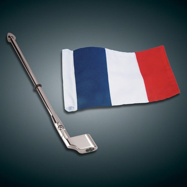 Show Chrome® - Flag/Antenna Mount Pole with French Flag