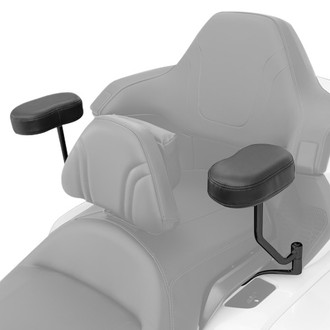 Show Chrome® - Deluxe Series Black Passenger Armrests