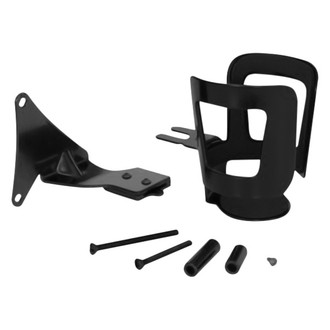 Show Chrome® - Satin Black Handlebar Mount Beverage Holder