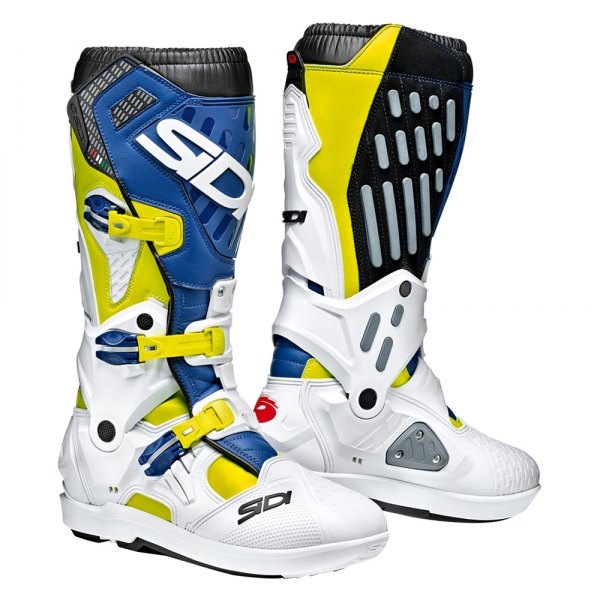 Sidi® - Atojo SR Boots (44 (10), Fluo Yellow/White/Navy Blue)