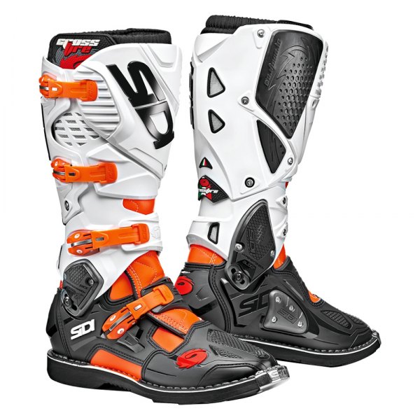 Sidi® - Crossfire 3 TA Boots (42, Fluo Orange/Black/White)