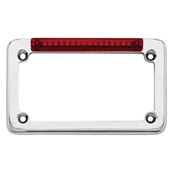 Signal Dynamics® - BackOFF™ Classic Style Single LED Chrome License Plate Frame