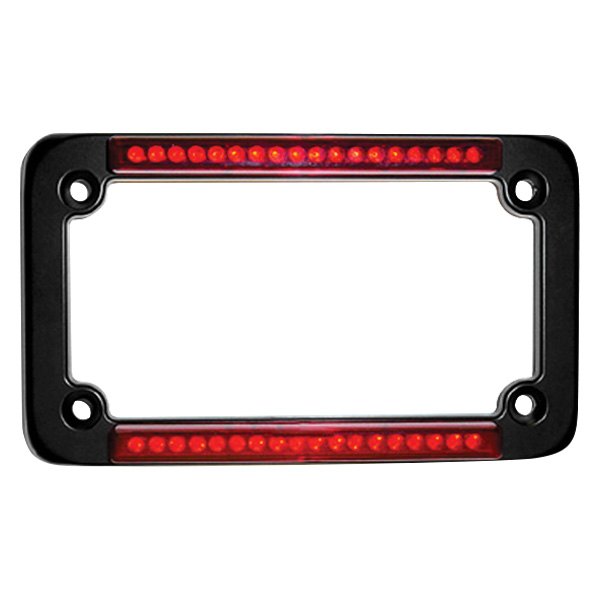 Signal Dynamics® - BackOFF™ Classic Style Dual LED Black License Plate Frame
