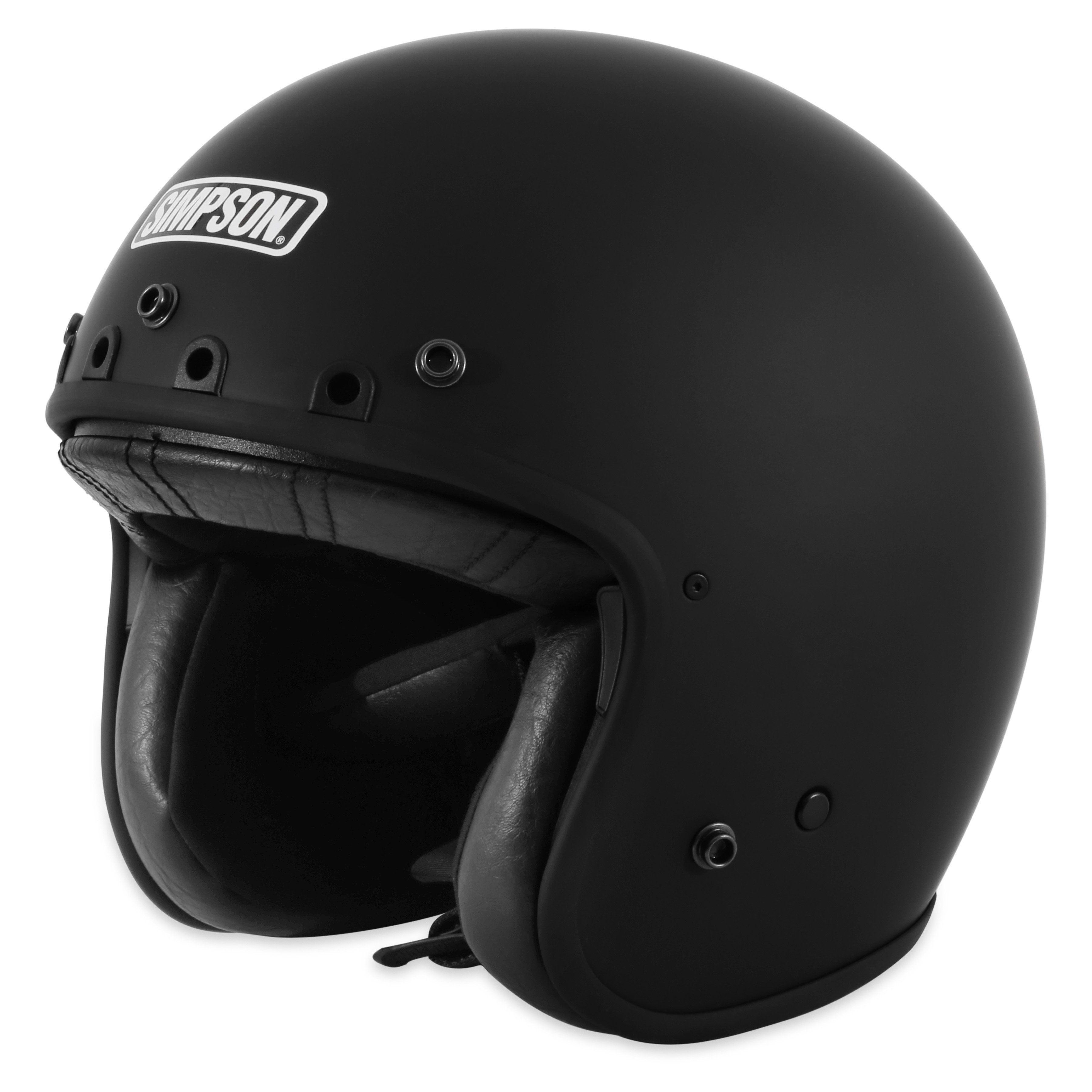 cast open face motorcycle helmets GDM RENEGADE Helmet 3/4 Vintage Matte Black Medium / Matte Black / Clear 56 cm / 21.50 Open Face Motorcycle Helmets