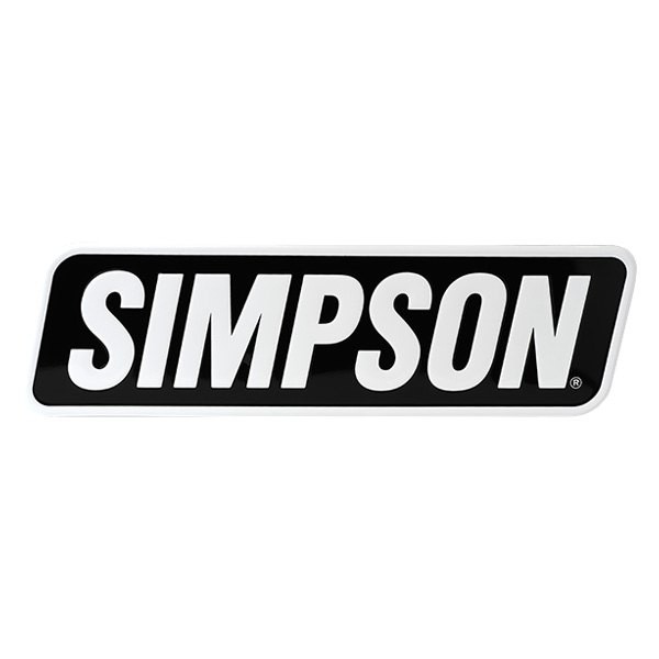 Simpson Motorcycle® - Embossed Aluminum Simpson Sign