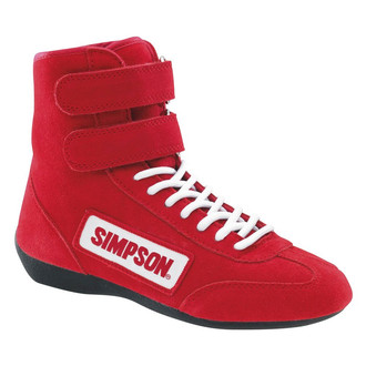 Simpson® - Red 10.5 High-Top Racing Shoes