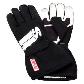 Simpson® IMXK - Impulse Series Black XL Racing Gloves