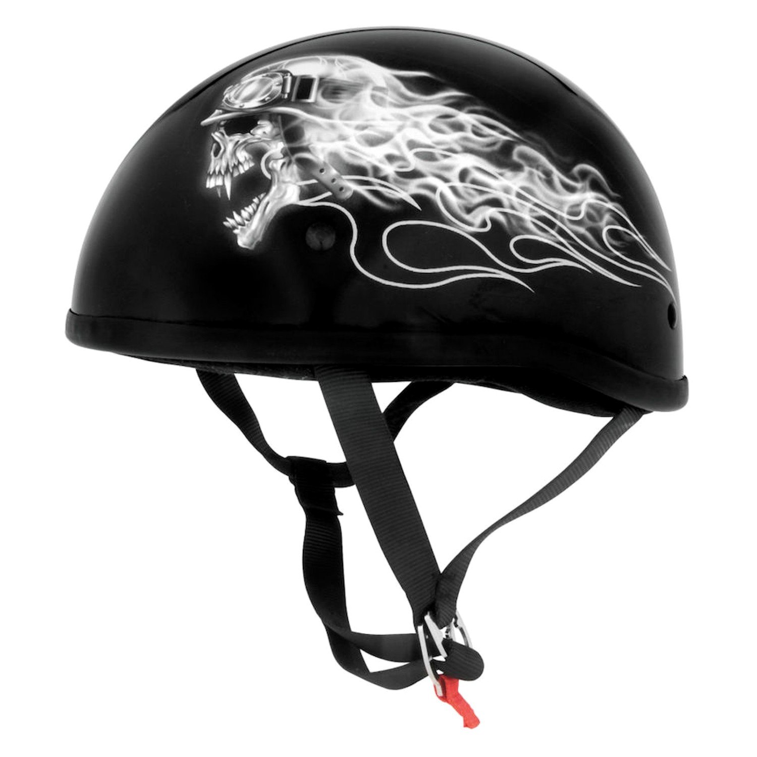Stige uddøde Jabeth Wilson Skid Lid® - Original Biker Skull Half Shell Helmet - MOTORCYCLEiD.com