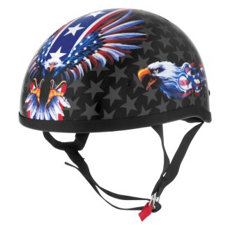 Skid Lid® - Original USA Flame Eagle Half Shell Helmet