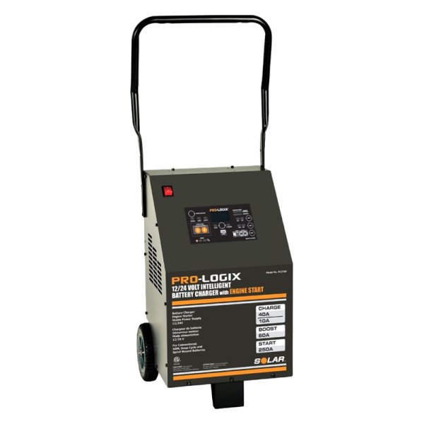 Solar® - Pro-Logix™ 12 V/24 V Wheeled Intelligent Battery Charger and Engine Starter