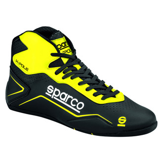 Sparco® - K-Pole Series Black/Yellow Fluo 36 Kart Racing Boots