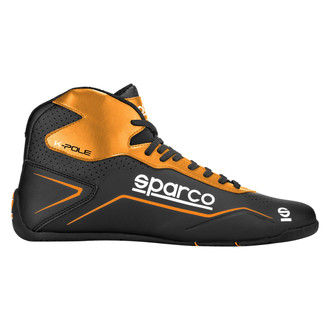 Sparco® - K-Pole Series Black/Orange Fluo 39 Kart Racing Boots