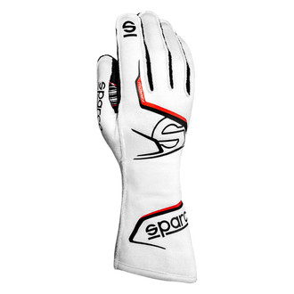 Sparco® - Arrow Series White/Black 11 Flame-Retardant Gloves