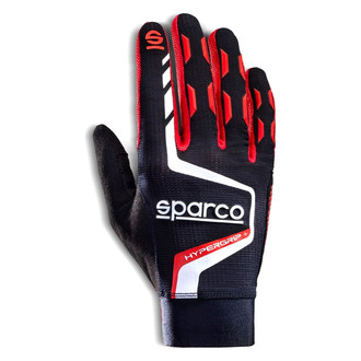 Sparco® - Hypergrip+ Series Black/Red 8 Gaming Gloves