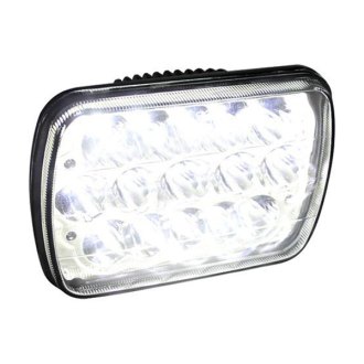 Spec-D® - 7x6" Rectangular Chrome LED Headlight (H6054, 200mm)