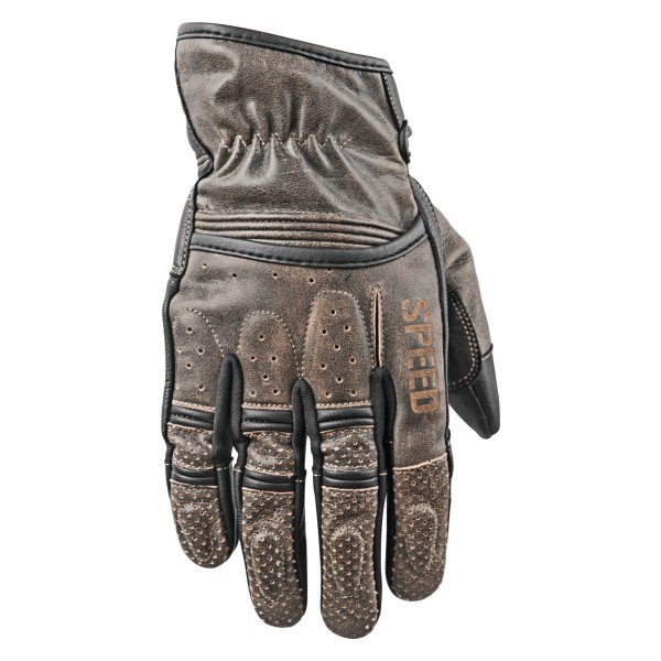 Speed and Strength® - Rust and Redemption™ Men's Leather Gloves (Small, Olive)