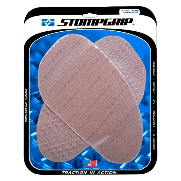 Stompgrip® - Large Streetbike Clear Tank Grips