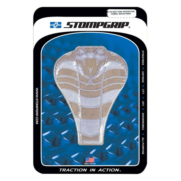 Stompgrip® - Cobra Clear/White Tank Protector