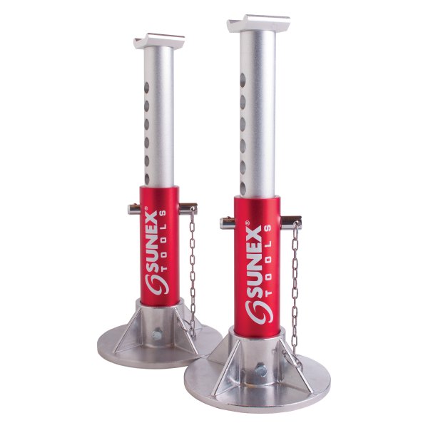 Sunex® - 2-piece 3 t Aluminum Pin Type Jack Stand Set