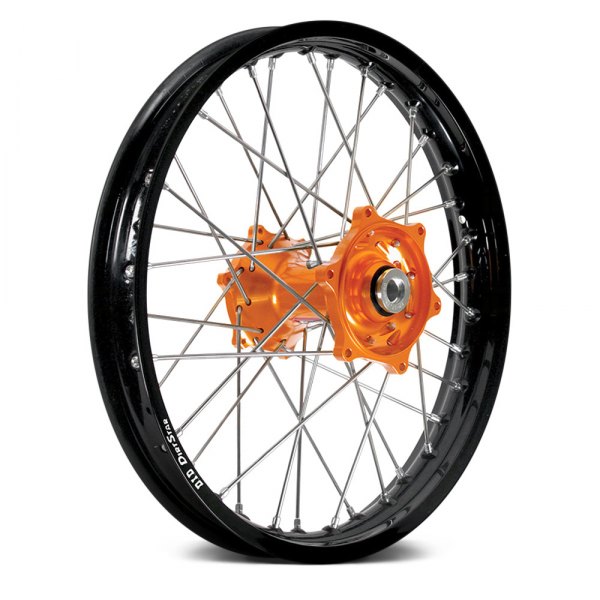 Talon® - Rear Wheel with Orange Hub and Black D.I.D™ Dirt Star Rim