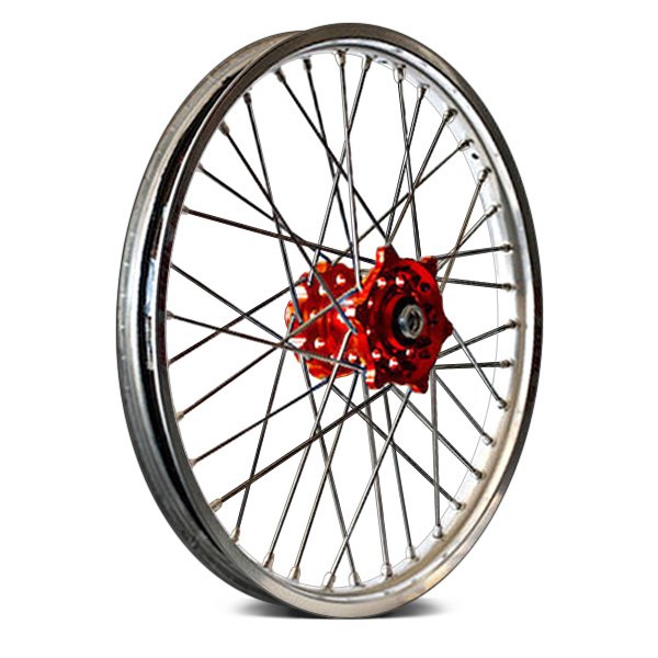 Talon® - Rear Wheel with Red Hub and Silver D.I.D™ Dirt Star Rim