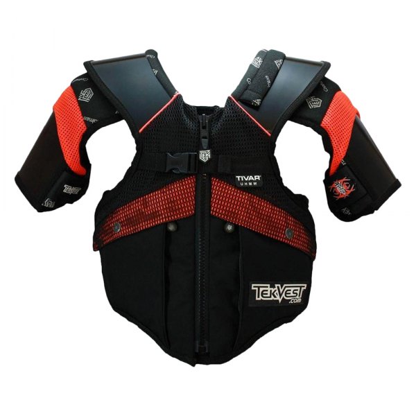 Tekrider® - TekVest Rally Sport Protection Vest (Small, Black/Red)