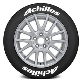 Tire Stickers® - White "Achilles" Tire Lettering Kit