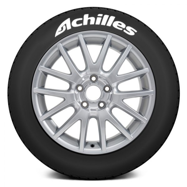 Tire Stickers® - White "Achilles" Tire Lettering Kit