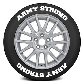 Tire Stickers® - White "Army Strong" Tire Lettering Kit
