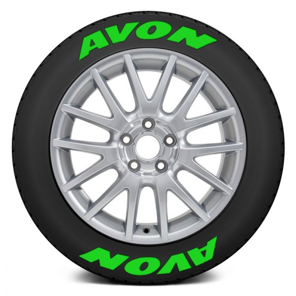 Tire Stickers® - Green "Avon" Tire Lettering Kit