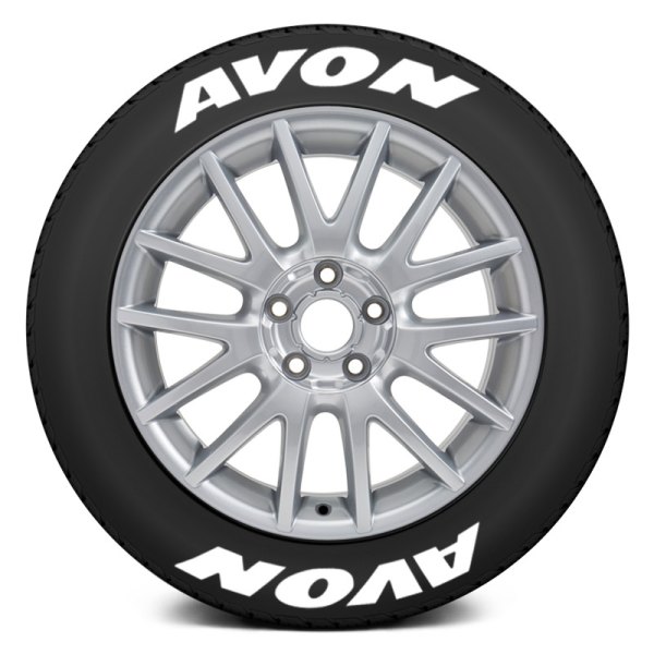 Tire Stickers® - White "Avon" Tire Lettering Kit