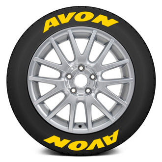Tire Stickers® - Yellow "Avon" Tire Lettering Kit