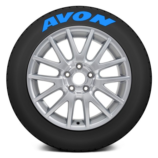 Tire Stickers® - Blue "Avon" Tire Lettering Kit