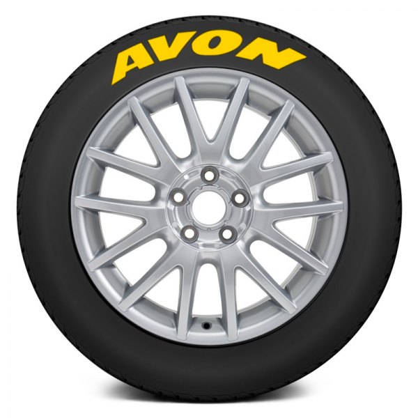 Tire Stickers® - Yellow "Avon" Tire Lettering Kit