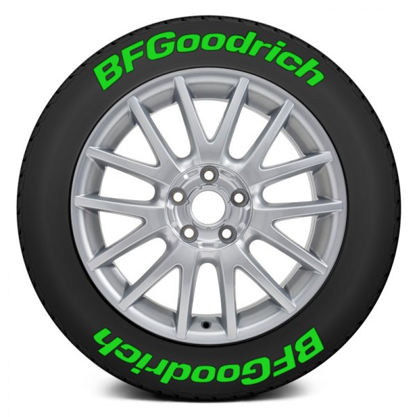 Tire Stickers® - Green "BF Goodrich" Tire Lettering Kit