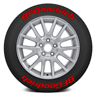 Tire Stickers® - Red "BF Goodrich" Tire Lettering Kit