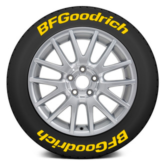 Tire Stickers® - Yellow "BF Goodrich" Tire Lettering Kit
