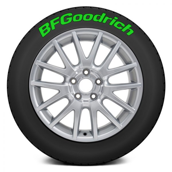 Tire Stickers® - Green "BF Goodrich" Tire Lettering Kit