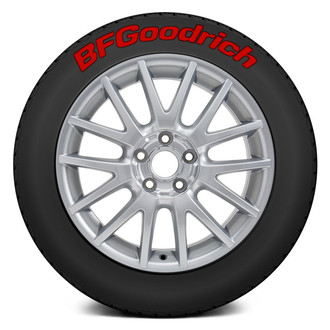 Tire Stickers® - Red "BF Goodrich" Tire Lettering Kit