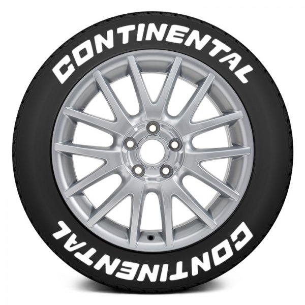 Tire Stickers® - White "Continental" Tire Lettering Kit