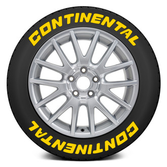 Tire Stickers® - Yellow "Continental" Tire Lettering Kit