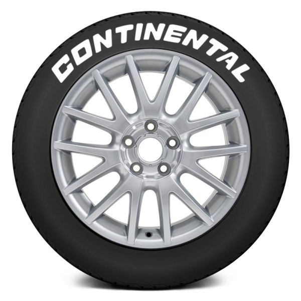 Tire Stickers® - White "Continental" Tire Lettering Kit