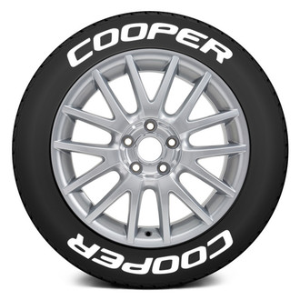 Tire Stickers® - White "Cooper" Tire Lettering Kit