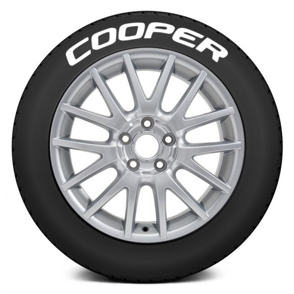 Tire Stickers® - White "Cooper" Tire Lettering Kit