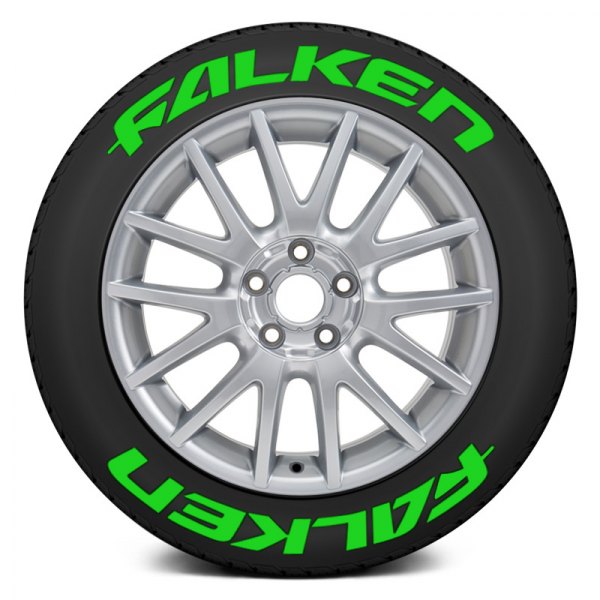 Tire Stickers® - Green "Falken" Tire Lettering Kit